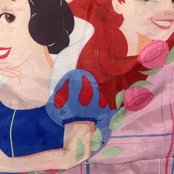 Sleeping Bag Disney Princess Twin Zip Pink Purple Rare Girls Movie Cartoon GUC - Picture 6 of 6